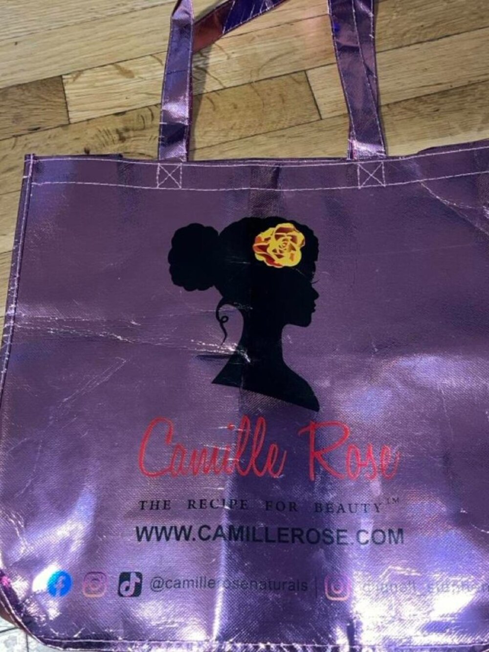 Pink Camille Rose Tote Bag (Brand NEW)